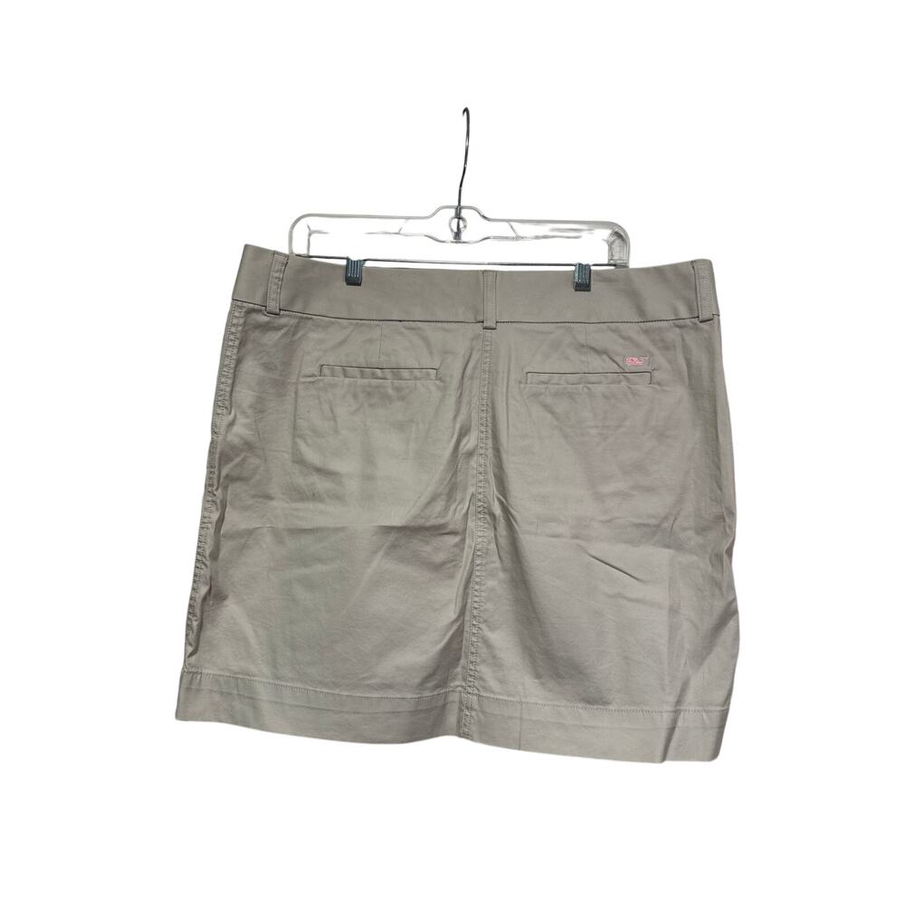 Vineyard Vines Tan Cotton Stretch Skort Size 16 - Picture 6 of 6